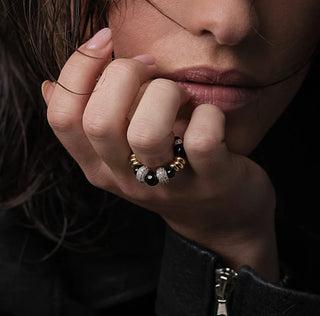 Bague Nefertiti Noir
