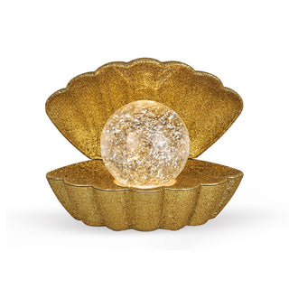 Lampe coquillage - Paillettes Dorées