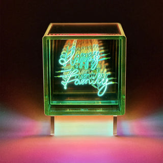 Lampe cube "Happy family"