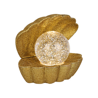Lampe coquillage - Paillettes Dorées