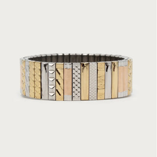 Bracelet SIG 18 Stripes Gold/ Silver
