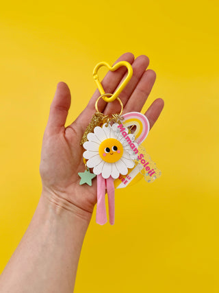 Porte-clé grigri Maman soleil, cadeau Fête des mères