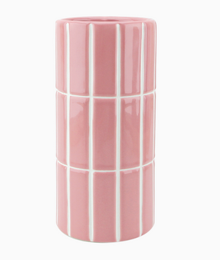 Vase carrelage - Rose