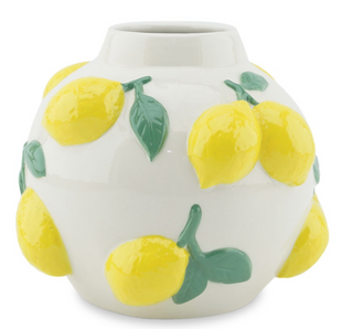 Vase boule citron D16,2 H13,2cm