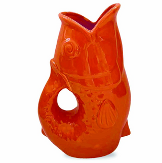 Vase pichet poisson orange