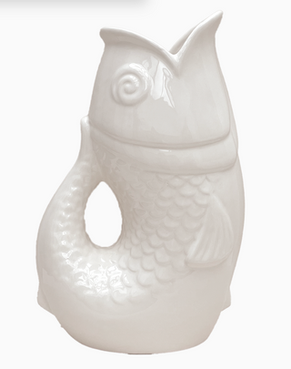 Vase XXL poisson - Blanc