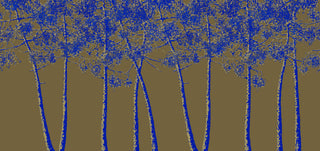 ISIDORELEROY_TRICHROMIE_DE_PINS_OCRE_BLEU_OCRE