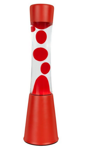 Lampe à lave rouge