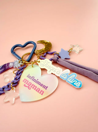 Porte-clé grigri Infiniment Maman, cadeau Fête des mères