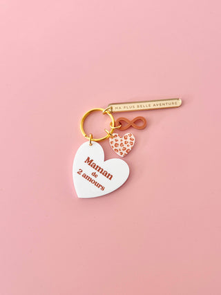 Porte-clé grigri Amour de maman - Cadeau Fête des mères