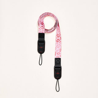 Sangle bandoulière 2 points "Pink Leopard"