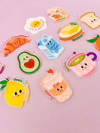 Magnets gourmands Club P'tit dèj, 12 modèles au choix