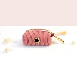 Pochette sac à crotte - Corail