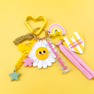 Porte-clé grigri Maman soleil, cadeau Fête des mères