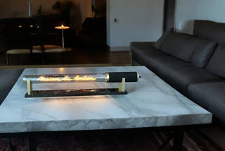 Lampe tube - "Maison du bonheur"