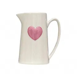 Pichet "Coeur" - Rose