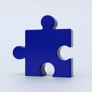 Vase "Puzzle Bleu"