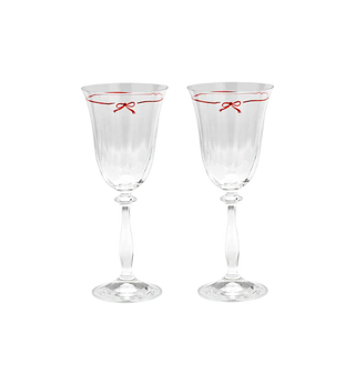 Lot de 2 Verres à Vins - Noeuds